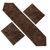 Alezam Velvet Table Runner with Mats for Elegant Dining