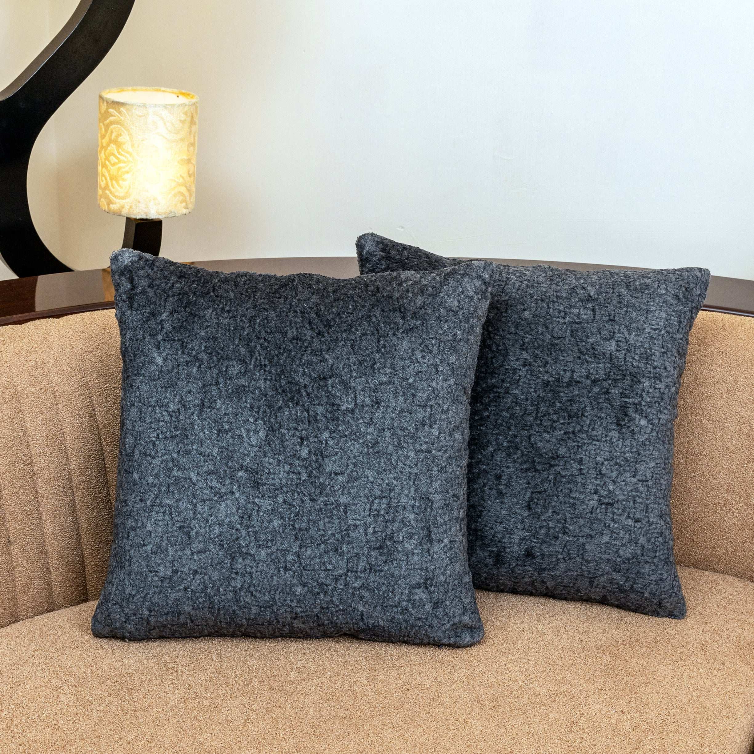 Premium Quality Fur Cushion Cover for Living Room Sofa or Bedroom Decor 16x16 Inches