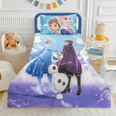 Magical Frozen Character Print Kids Bedsheet Set by Alezam