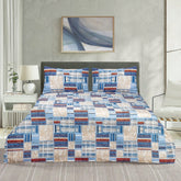 Stylish Geometric King Duvet Cover Set with Matching Pillow Covers