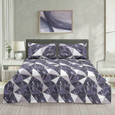 Stylish Monochrome Geometric King Duvet Cover Set with Pillow Covers