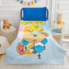 Cute Tweety Cartoon Kids Bedsheet Set by Alezam Bedding Store