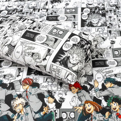 Cartoon Comic Bed Sheet for Kids Boys Cotton Soft Comfortable Set