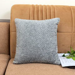 Premium Quality Fur Cushion Cover for Living Room Sofa or Bedroom Decor 16x16 Inches