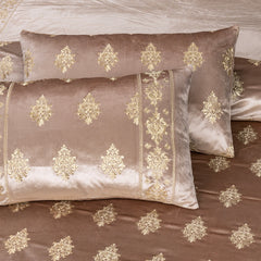 Luxury Velvet King Size Bed Sheet With Quilt Cover