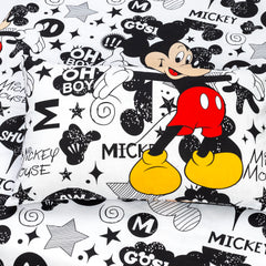 Kids Bedroom Mickey Mouse Theme Bedsheet and Pillow Cover