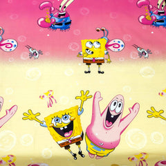 High Quality SpongeBob Design Kids Bed Sheet Cotton Fabric by Alezam Bedding