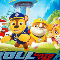 Alezam Store Kids Cotton Bed Sheet with Paw Patrol Print and Pillow Cover