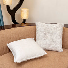 Premium Quality Fur Cushion Cover for Living Room Sofa or Bedroom Decor 16x16 Inches