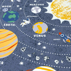Space Theme Kids Bed Sheet Set with Planets Design by Alezam Bedding