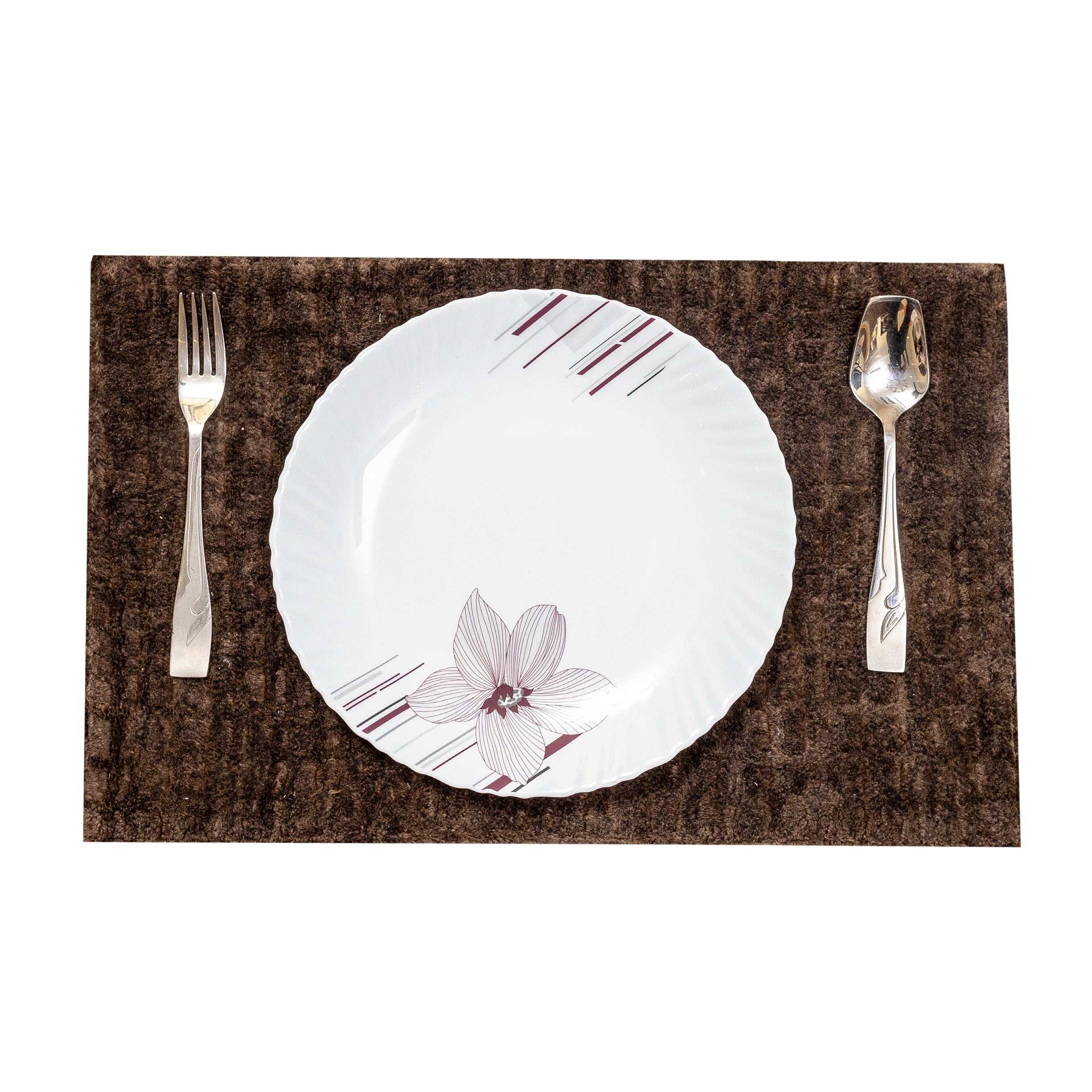 Alezam Velvet Table Runner with Mats for Elegant Dining