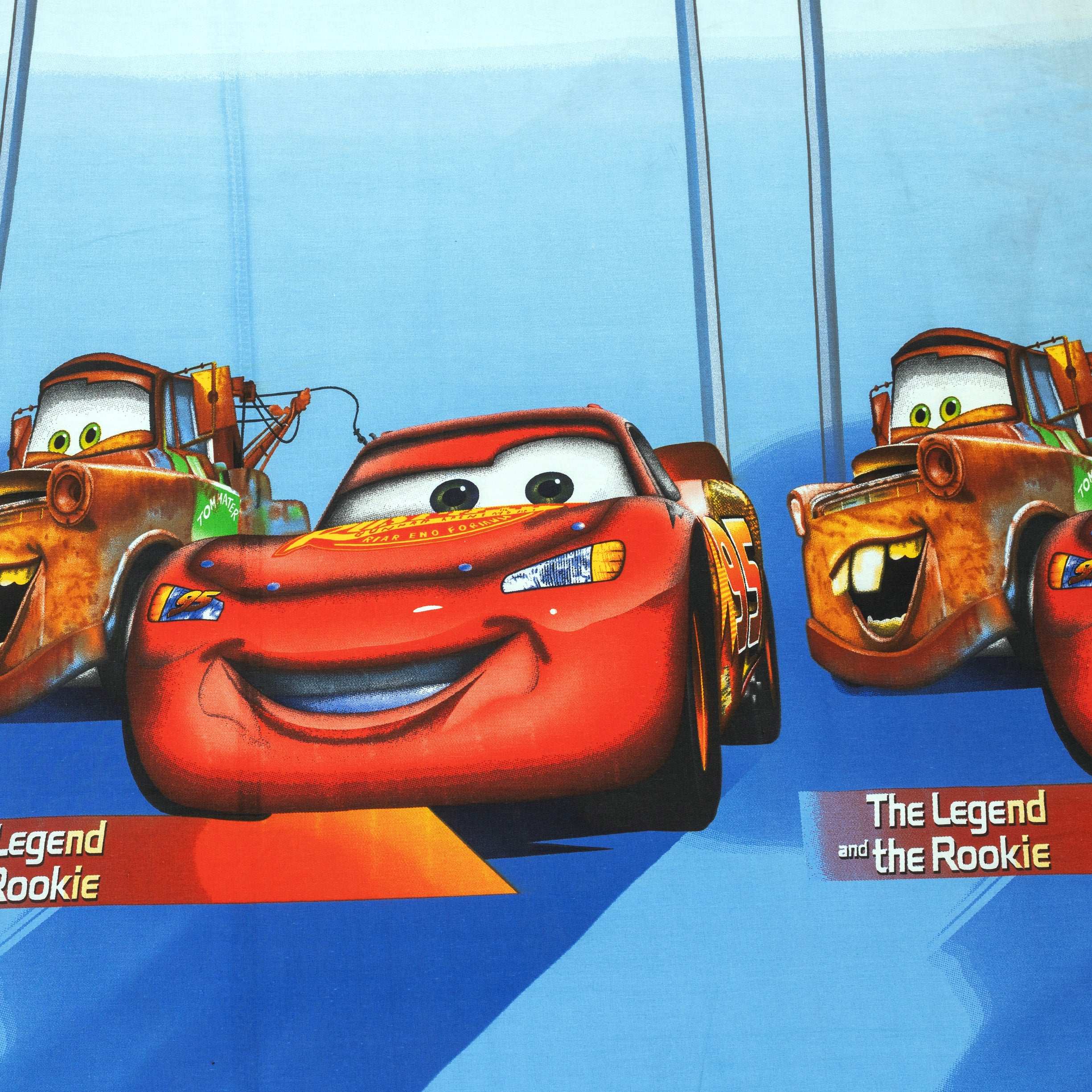 Boys Cotton Bed Sheet with Car Print and Pillow Cover by Alezam