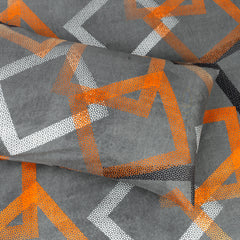 Premium King Size Duvet Cover Set with Modern Square Pattern