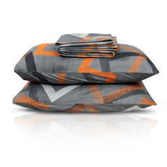 Premium King Size Duvet Cover Set with Modern Square Pattern