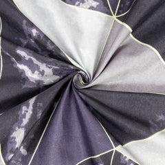 Trendy Geometric Style 3 Pcs King Size Bedsheet by Alezam