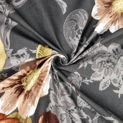 Beautiful Flower Pattern 3 Pc King Size Bedsheet Set by Alezam