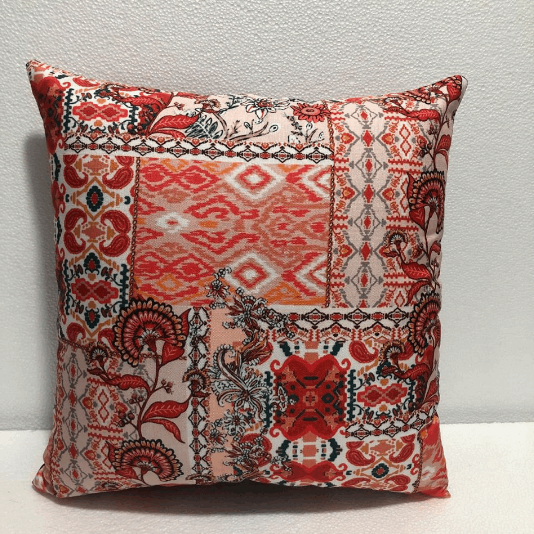 Alezam Soft Digital Print Sofa Cushion Cover – Floral Design 16x16