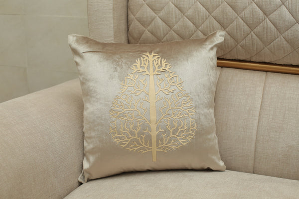 Embraided Cushions Velvet Leaf Skin