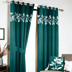 Luxurious Velvet Curtain Set – 2 Panels for Living Room & Bedroom