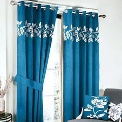 Luxurious Velvet Curtain Set – 2 Panels for Living Room & Bedroom