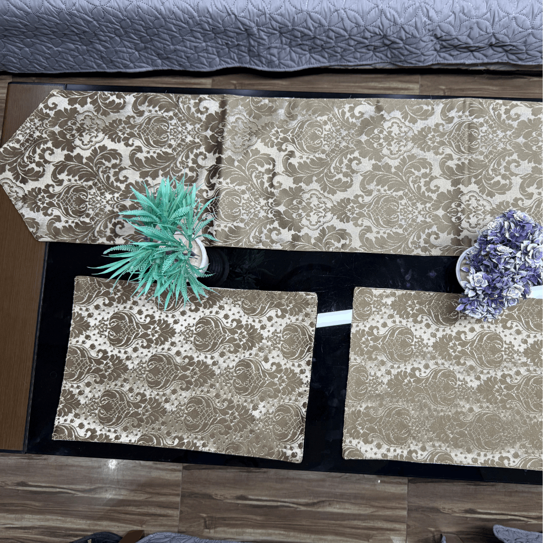 Premium Textured Fabric Table Runner for a Sleek and Modern Look