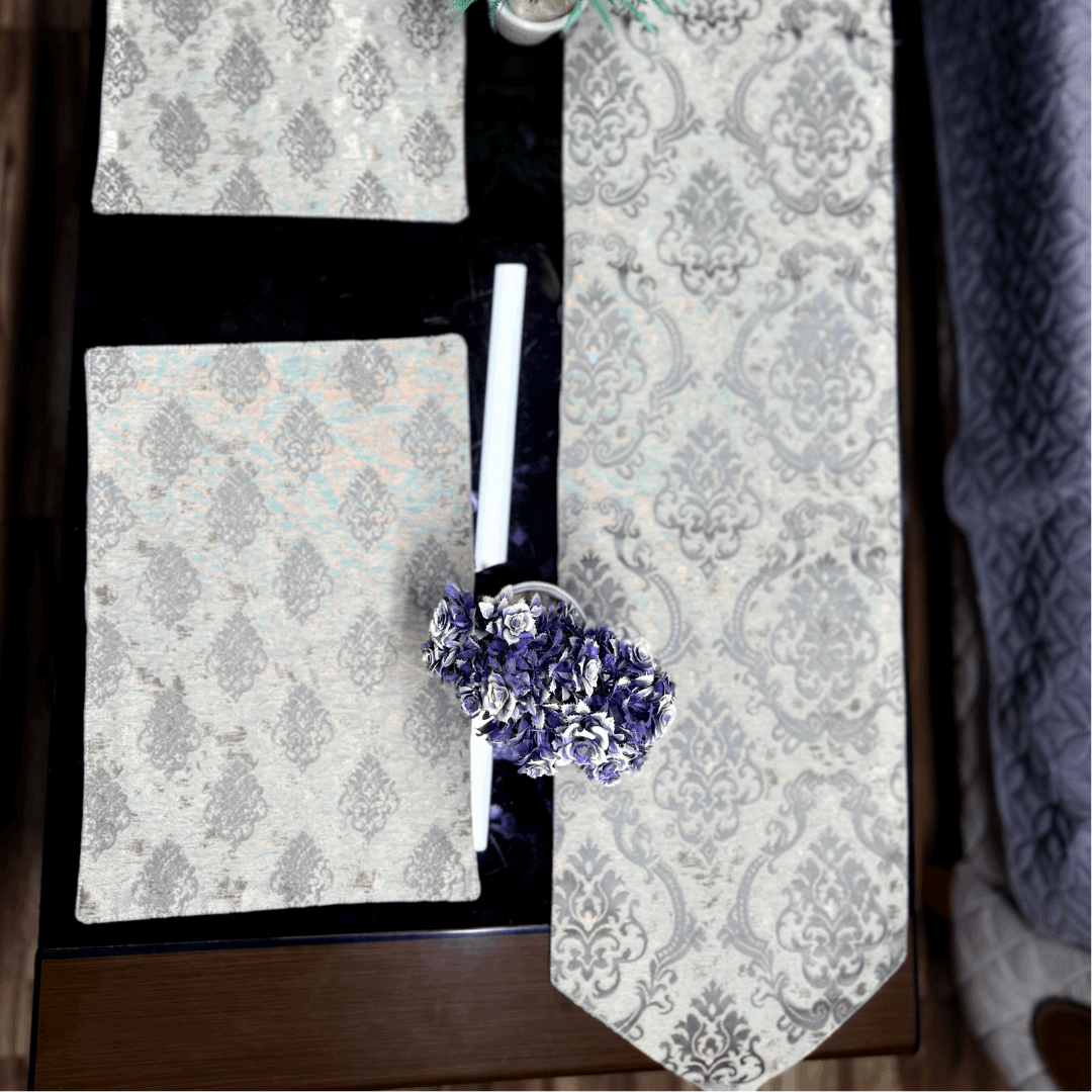 Modern Geometric Pattern Table Runner for Contemporary Interiors