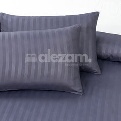 Elegant Micro Satin 03-Piece King Size Bed Sheet Set - Dark Gray