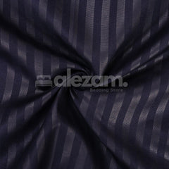 Elegant Micro Satin 03-Piece King Size Bed Sheet Set - Navy Blue