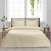 Elegant Micro Satin 03-Piece King Size Bed Sheet Set - Skin