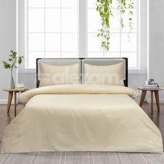Elegant Micro Satin 03-Piece King Size Bed Sheet Set - Skin