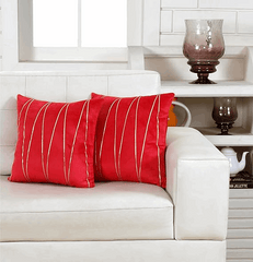 Premium Velvet Accent Cushion Cover 16x16 – Stylish Gold Detailing