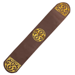 Elegant Brown Velvet Table Runner and Dining Mat Set 7 Pieces by Alezam