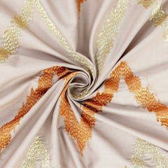 King Size Cotton Bed Sheet with Designer Embroidery and 4 Pillow Covers