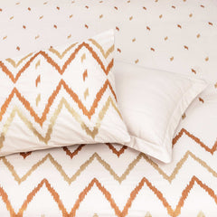 Premium Quality King Size 05 Pcs Embroidered Bed Sheet Set by Alezam