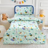 Girls Mermaid Theme Bedding Set with Comforter and Pillow Cover