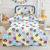 Kids Cartoon Bed Sheet with Skye Design and Cotton Quilted Comforter Set
