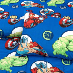 Boys Avengers Print Cotton Bed Sheet Set with Pillow and Comforter Online Pakistan