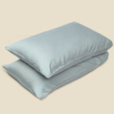 Pack of 2 Premium Cotton Satin Pillow Covers 20x30 Inches by Alezam