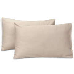 Soft Cotton Satin Pillow Covers for Bedroom by Alezam – Pack of 2