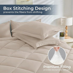 6-Piece Bedding Set - Ultra Soft Quilt with Bedsheet & Pillowcases by Alezam