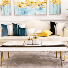 Premium Velvet Table Runner Black & White – Soft, Stylish & Durable