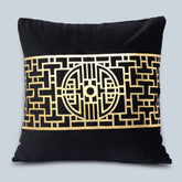 Luxurious Laser-Carved Velvet Cushion Cover