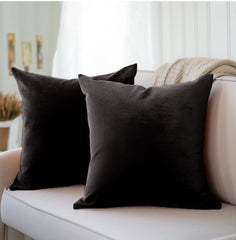 Premium Velvet Cushion Cover Plain Without Filling 16x16 inches