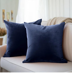 Premium Velvet Cushion Cover Plain Without Filling 16x16 inches
