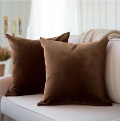 Premium Velvet Cushion Cover Plain Without Filling 16x16 inches