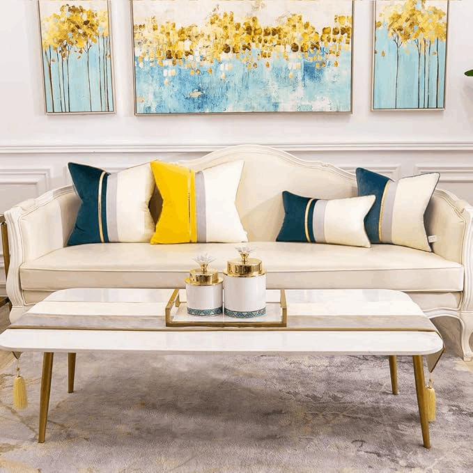 Premium Velvet Table Runner Gray & White – Soft, Stylish & Durable