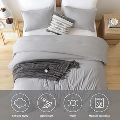 All-Season King Duvet Cover Set - Soft & Breathable