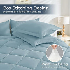 Luxurious 6-Piece Bedding Set - Quilt, Bedsheet & Pillow Covers