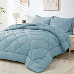 Luxurious 6-Piece Bedding Set - Quilt, Bedsheet & Pillow Covers