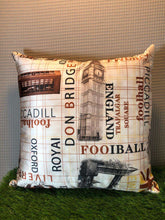 London Theme Digital Print Cushion Cover by Alezam